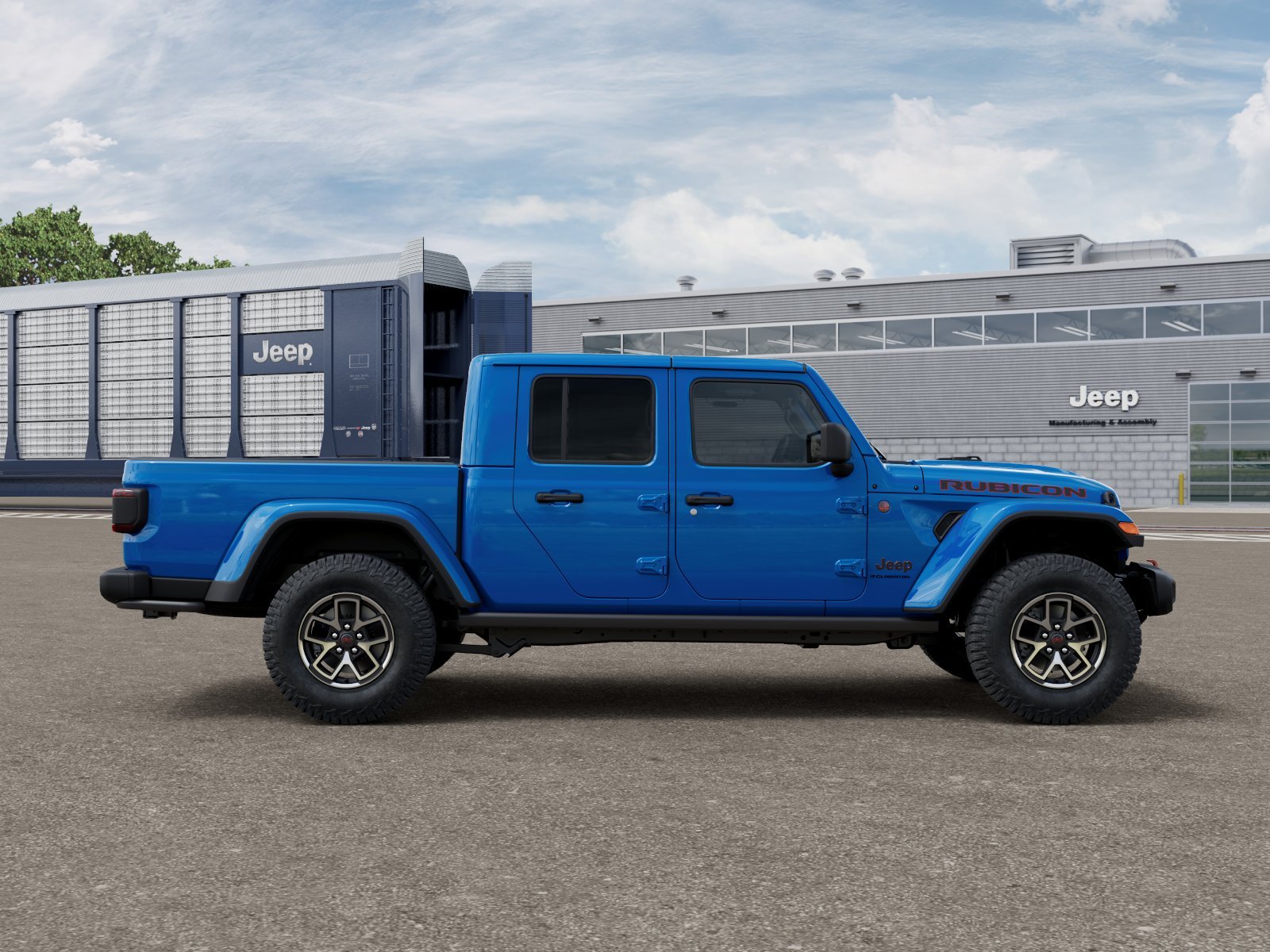 New 2026 Hydro Blue Pearl-Coat Exterior Paint Jeep Rubicon image 12