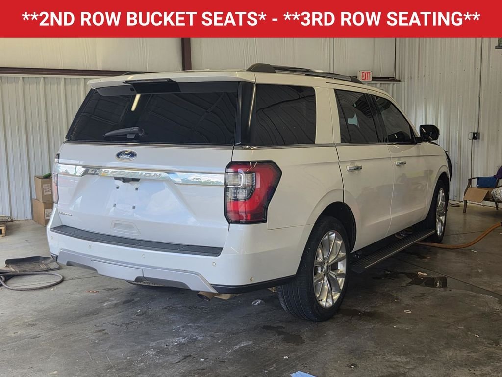 Used 2018 White Platinum Tri-Coat Metallic Ford Limited image 7