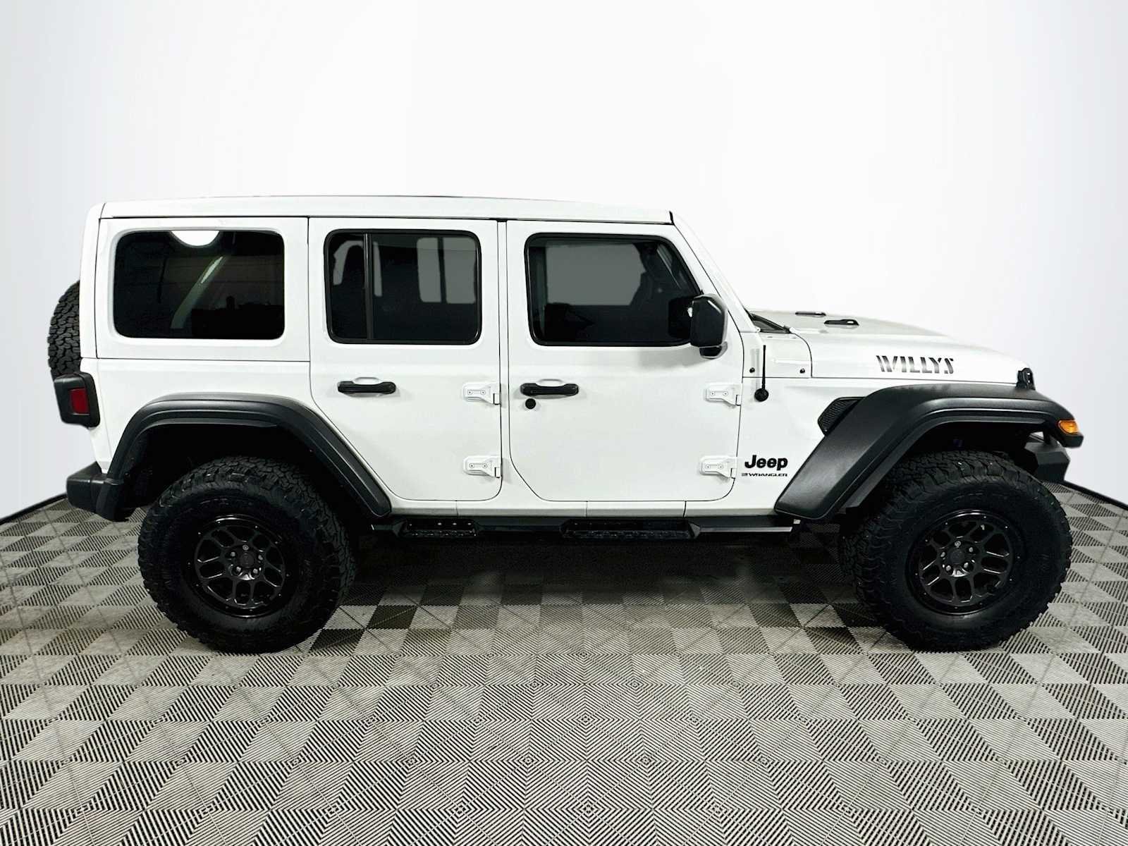 Used 2023 Bright White Clearcoat Jeep Willys image 8