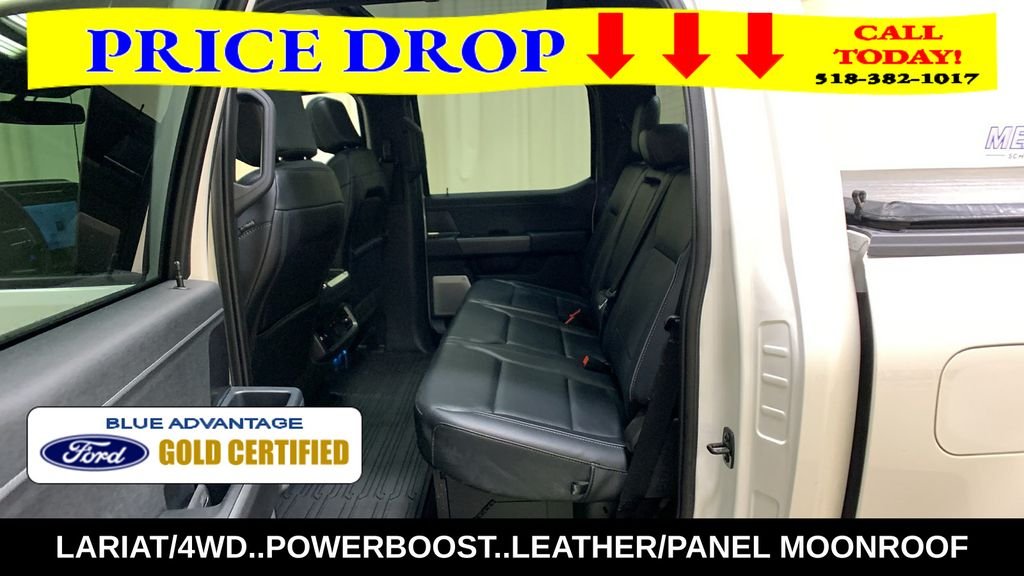 Certified Used 2025 White Metallic Ford Lariat image 26