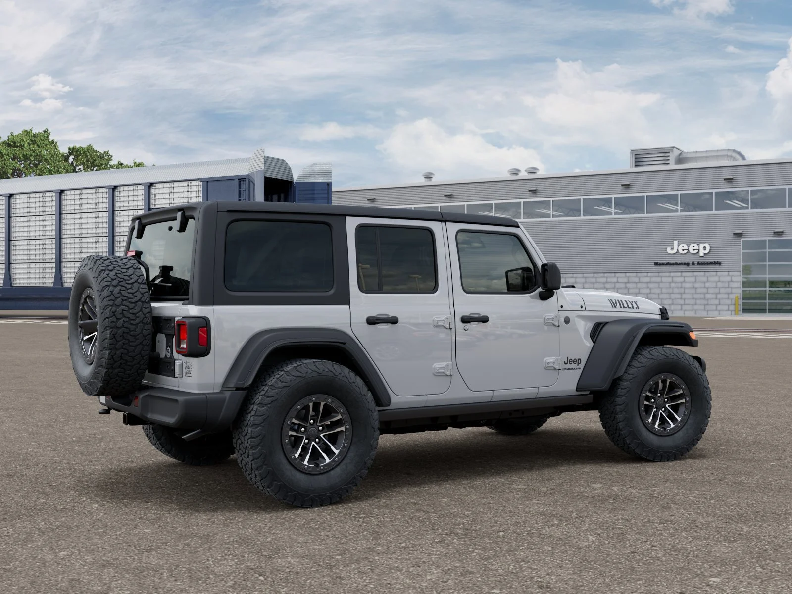 New 2026 Bright White Clear-Coat Exterior Paint Jeep Willys image 4