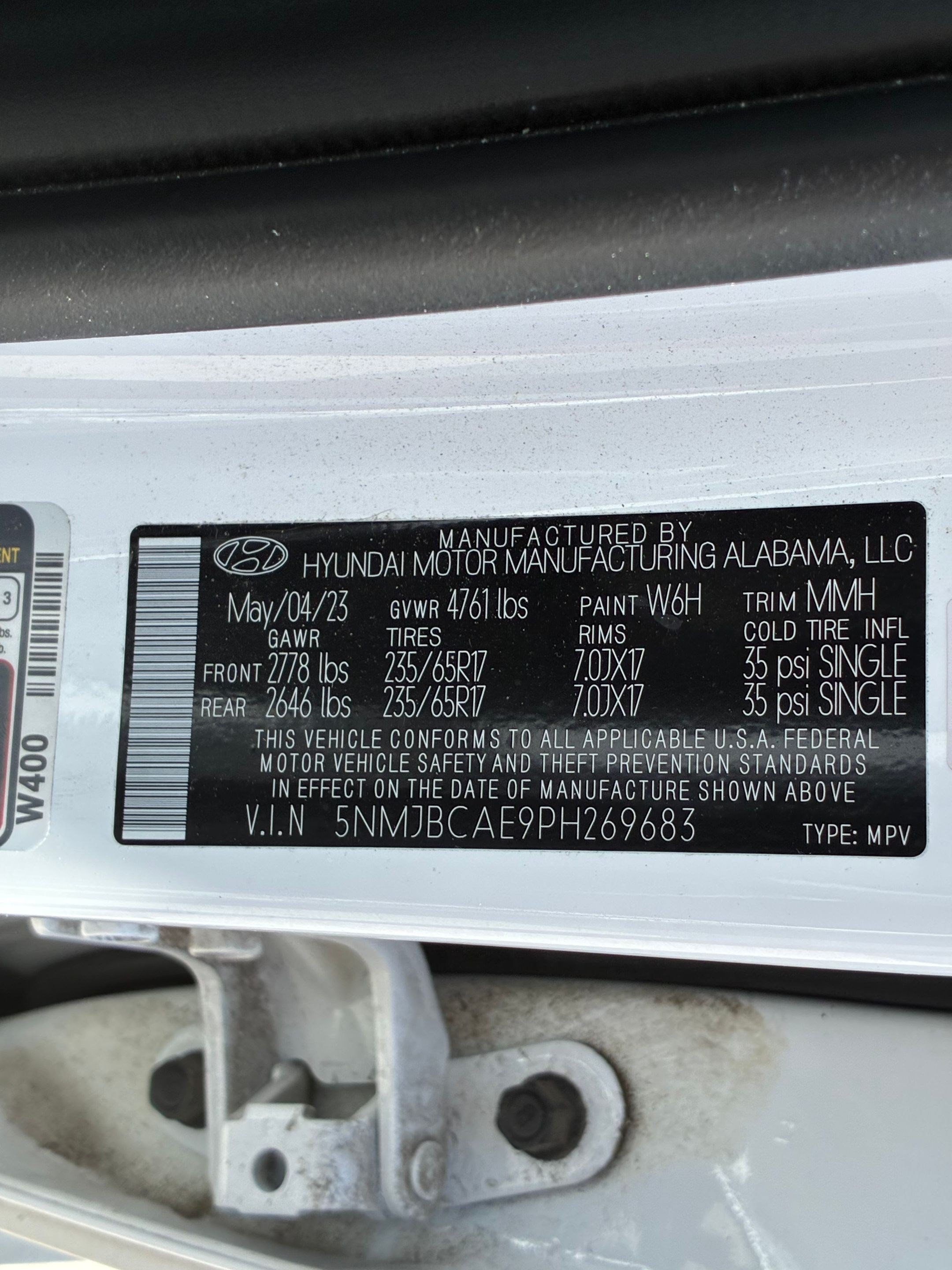Certified Used 2023 Serenity White Pearl Hyundai SEL image 33