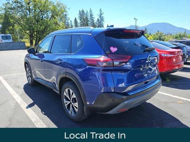Certified Used 2021 Blue Nissan SV image 4