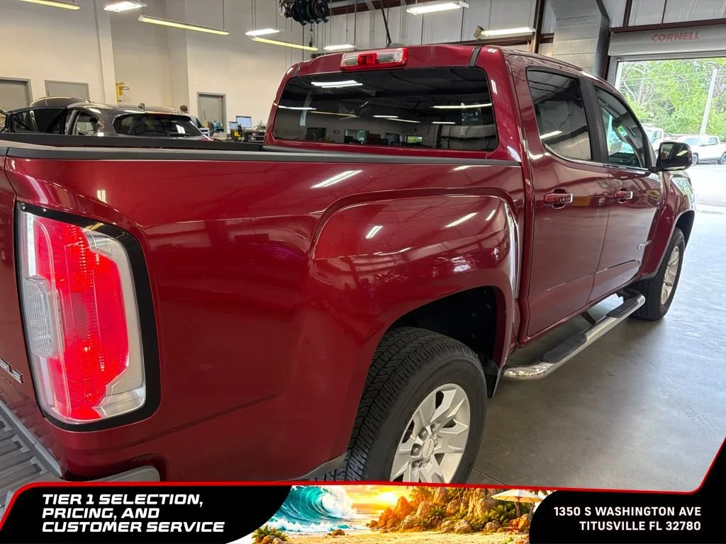 Certified Used 2017 RED QUARTZ TINTCOAT GMC 2WD SLE image 4