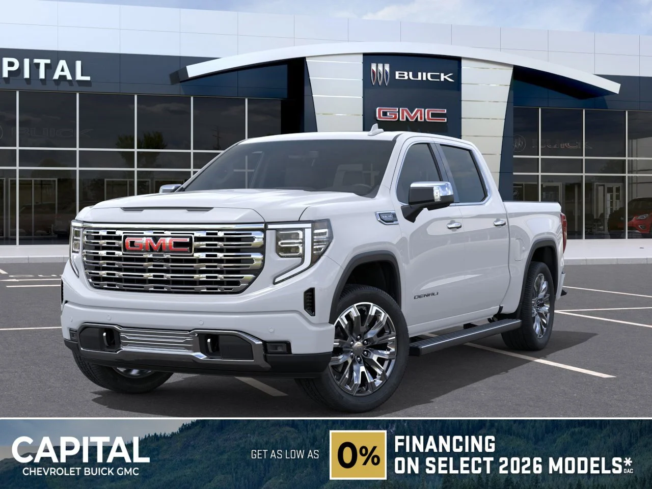 New 2026 Glacier White Tricoat GMC Denali image 1