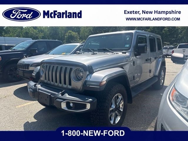 Used 2021 Billet Silver Metallic Clearcoat Jeep Unlimited Sahara image 1