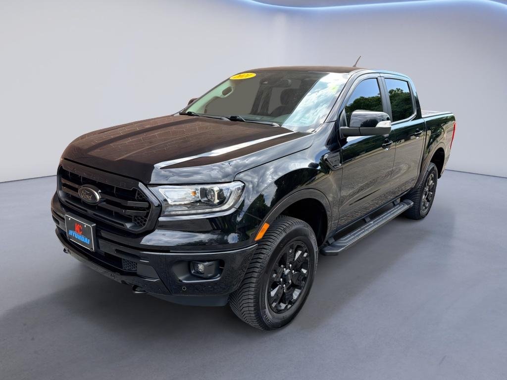Used 2021 Shadow Black Ford LARIAT image 1