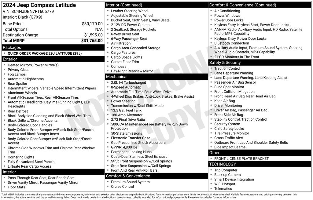 Used 2024  Jeep Latitude image 30