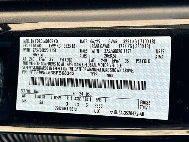 Used 2025 Black Ford Lariat image 32