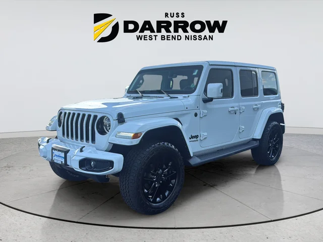 Used 2021 White Jeep Unlimited Sahara High Altitude image 1