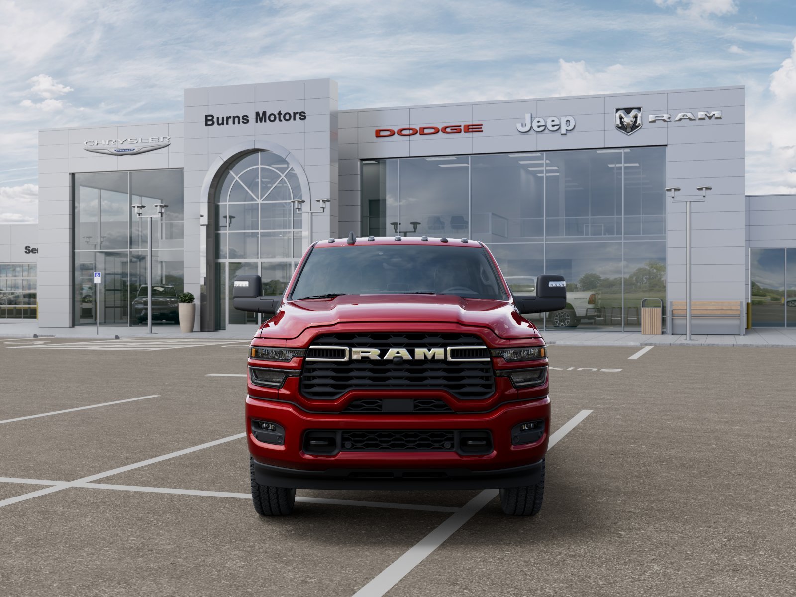 New 2027 Molten Red Pearl-Coat Exterior Paint RAM Lone Star image 32