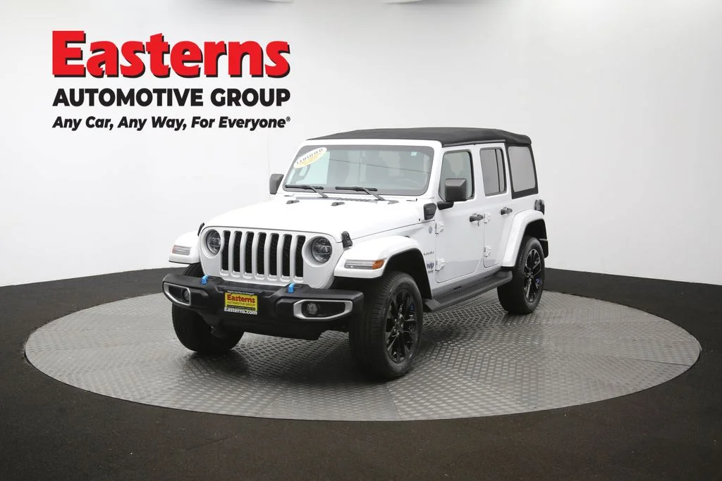 Used 2022 White Jeep Unlimited Sahara 4xe image 56
