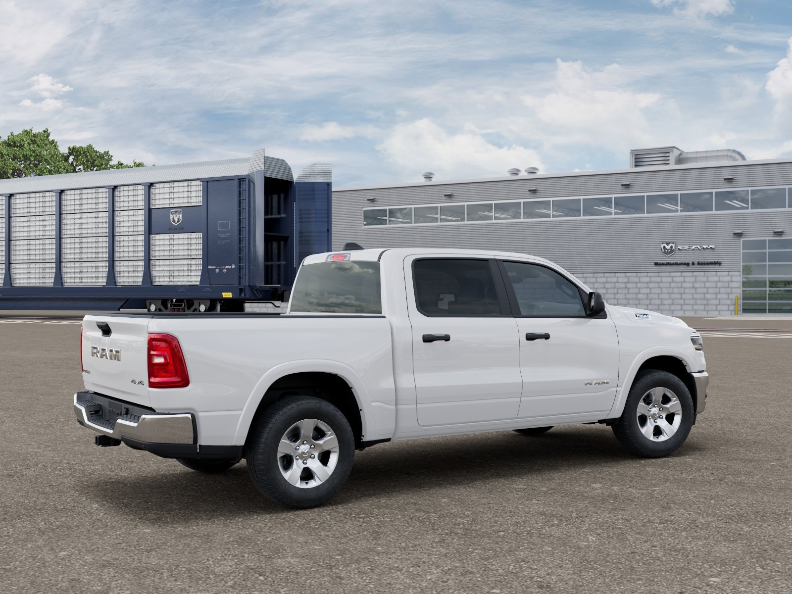 New 2027 Bright White Clear-Coat Exterior Paint RAM Big Horn/Lone Star image 2