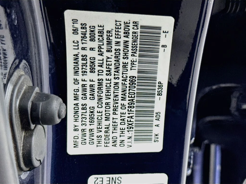 Used 2010 Royal Blue Pearl Honda EX image 35