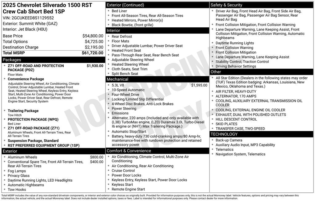 Used 2025 White Chevrolet RST image 22