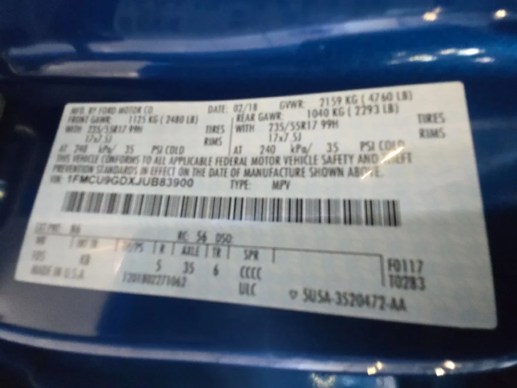 Used 2018 Blue Ford SE image 31