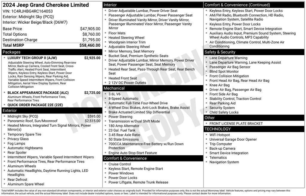 Used 2024 Black Jeep Limited image 37