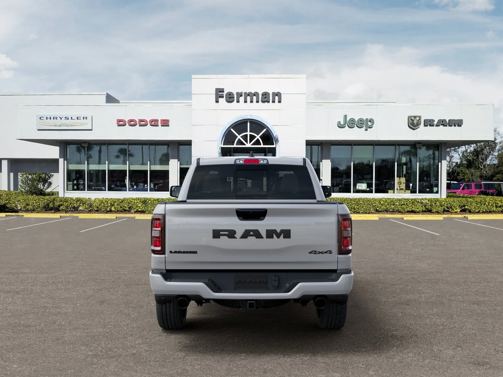 New 2026 Ivory White Tri-Coat Pearl-Coat Exterior Paint RAM Laramie image 37
