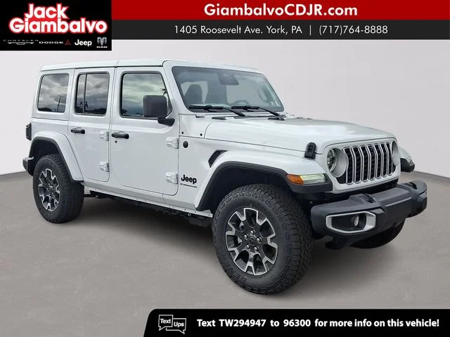 New 2026 White Jeep Sahara image 1