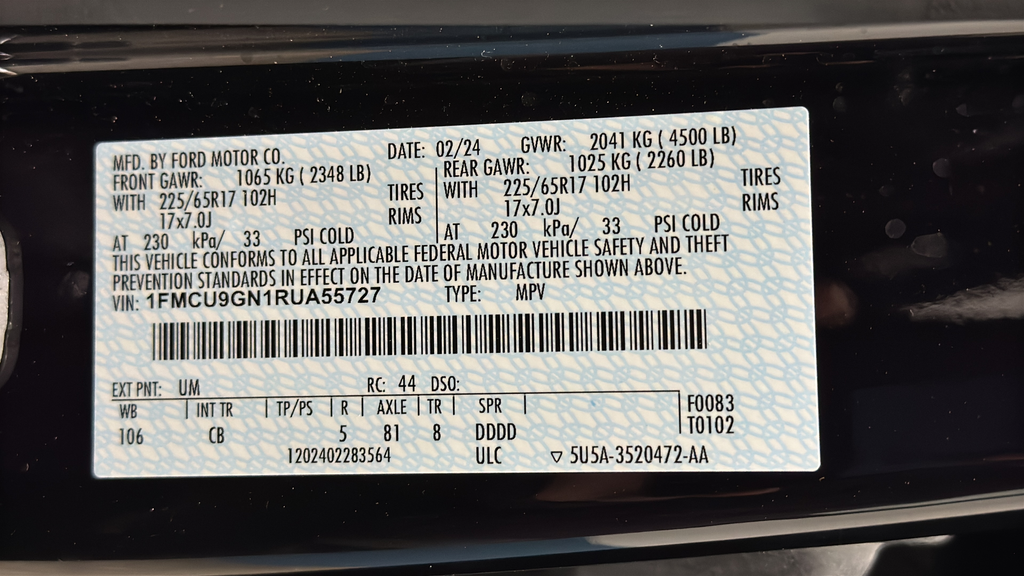 Used 2024 Agate Black Metallic Ford Active image 26