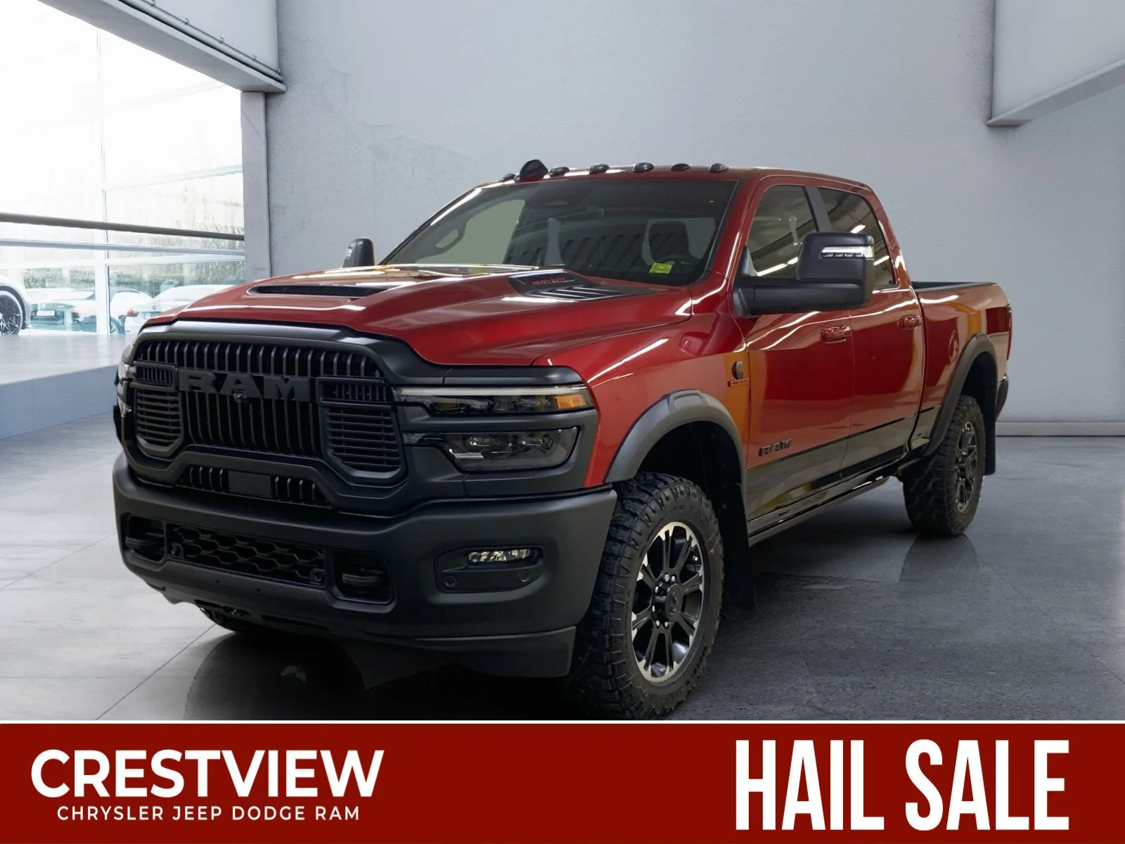 New 2026 MOLTEN RED PEARL Ram Rebel image 1