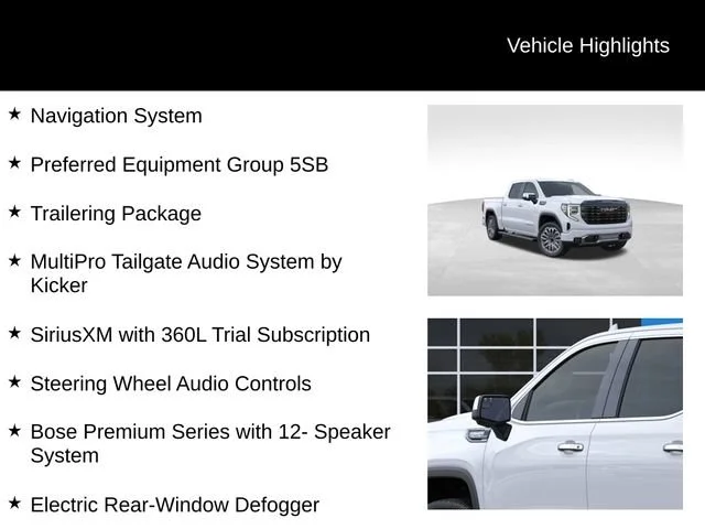 New 2026 Glacier White Tricoat GMC Denali Ultimate image 7