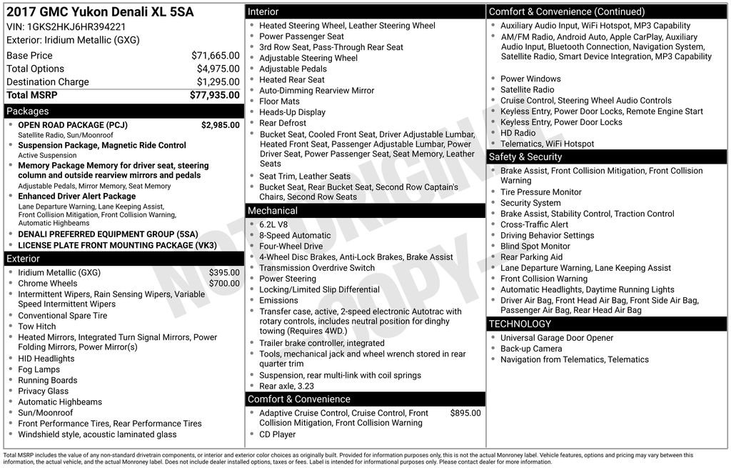 Used 2017 IRIDIUM METALLIC GMC Denali image 32