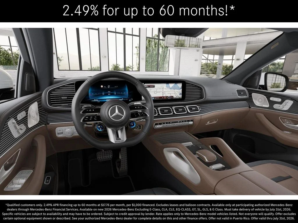 New 2026 MANUFAKTUR Moonlight White Metallic Mercedes-Benz AMG® GLE 53 4MATIC+ Coupe image 3