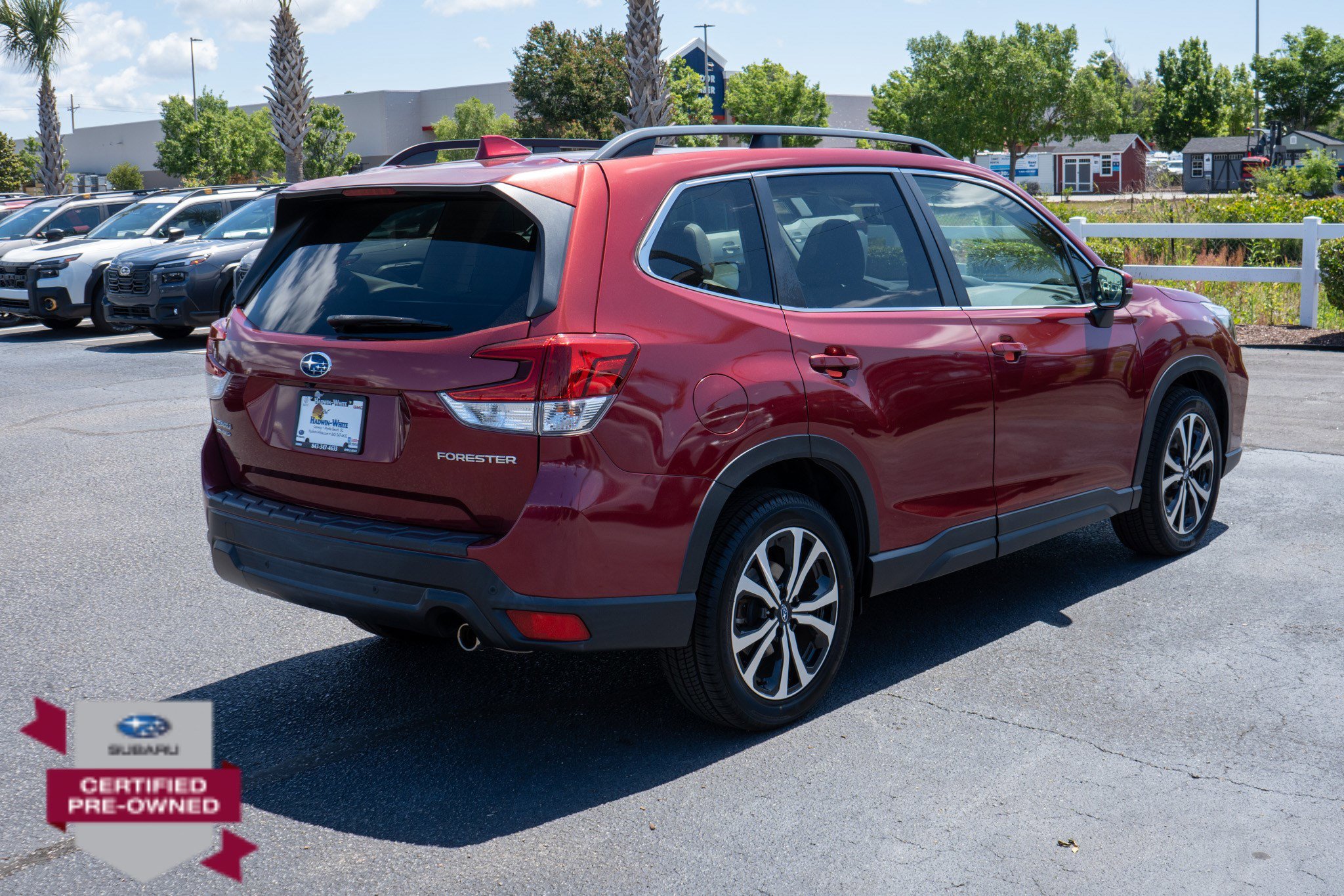 Used 2019 Crimson Red Pearl Subaru Limited image 3
