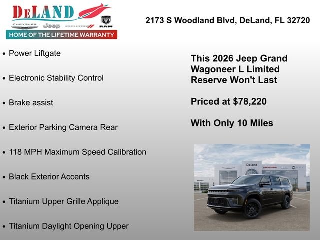 New 2026 High Gloss Black Exterior Paint Jeep Limited Reserve image 32
