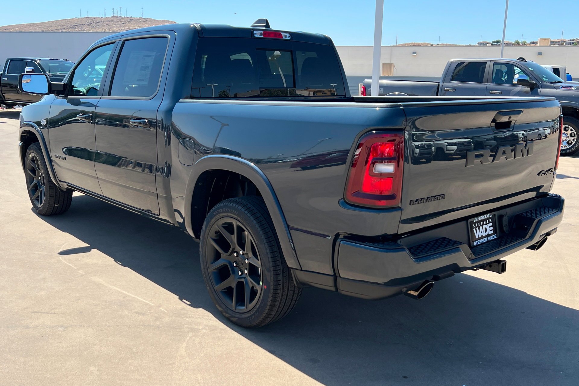 New 2026 Forged Blue Metallic Exterior Paint RAM Laramie image 3