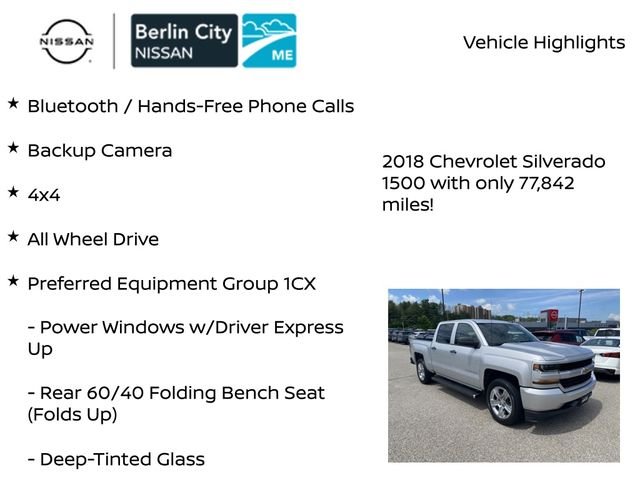 Used 2018 Silver Ice Metallic Chevrolet Custom image 7