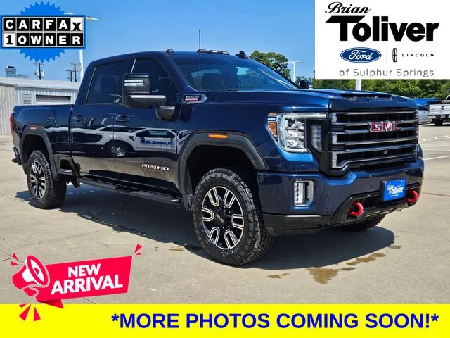 Used 2022 Pacific Blue Metallic GMC AT4 image 1