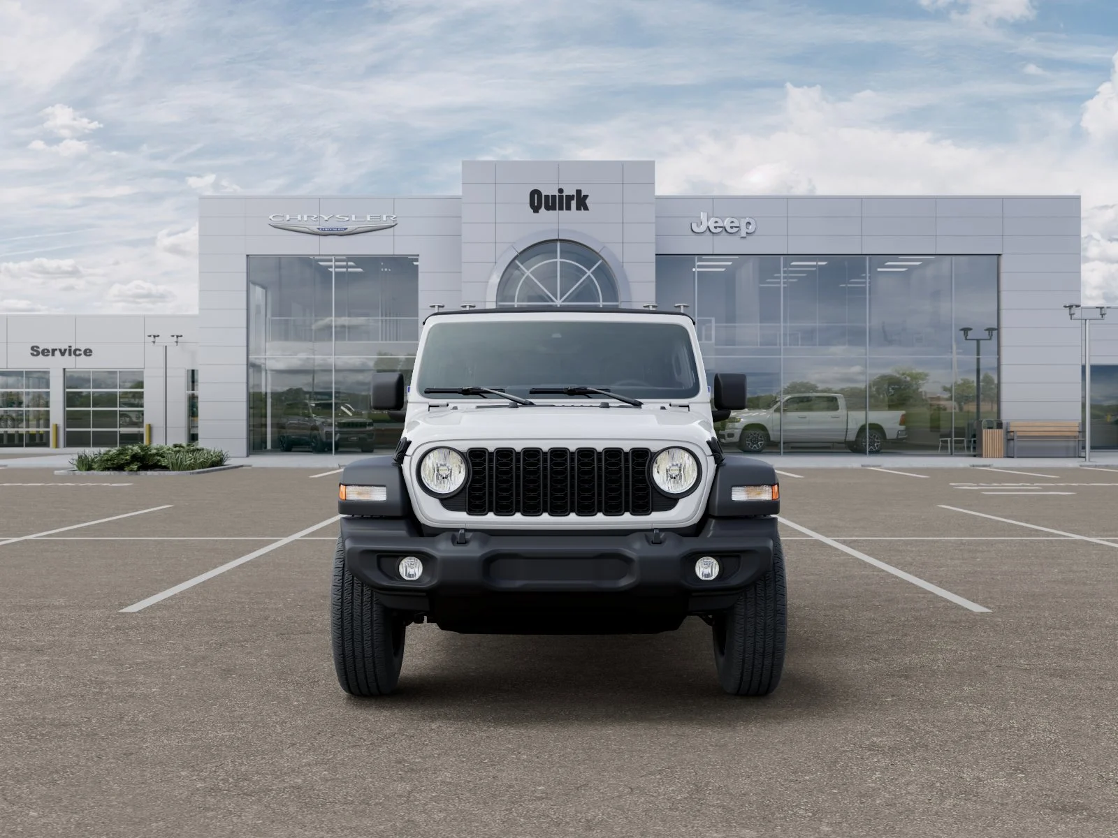 New 2026 Bright White Clear-Coat Exterior Paint Jeep Sport image 6