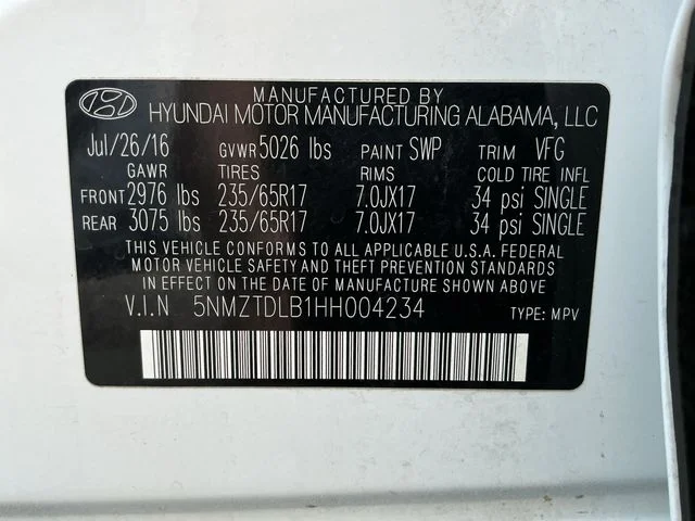 Used 2017 White Hyundai 2.4 Base image 24