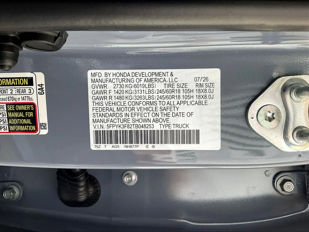 New 2026 Sonic Gray Pearl Honda Black Edition image 20