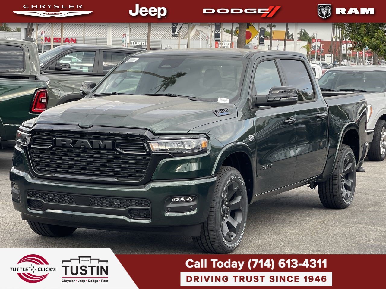 New 2026 Serrano-Green Metallic Exterior Paint RAM Big Horn image 3