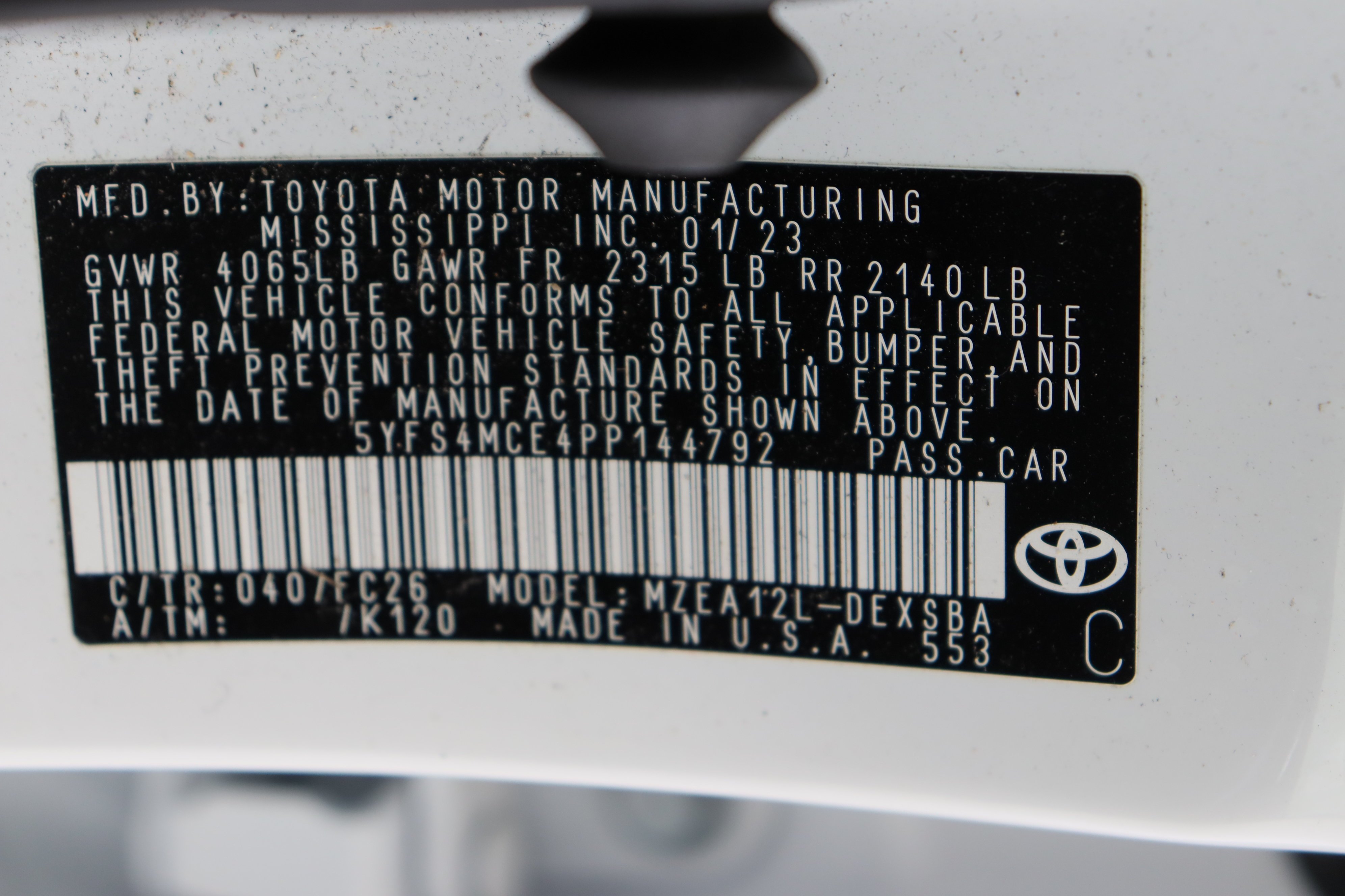 Used 2023 Wind Chill Pearl Toyota SE 2.0L image 38