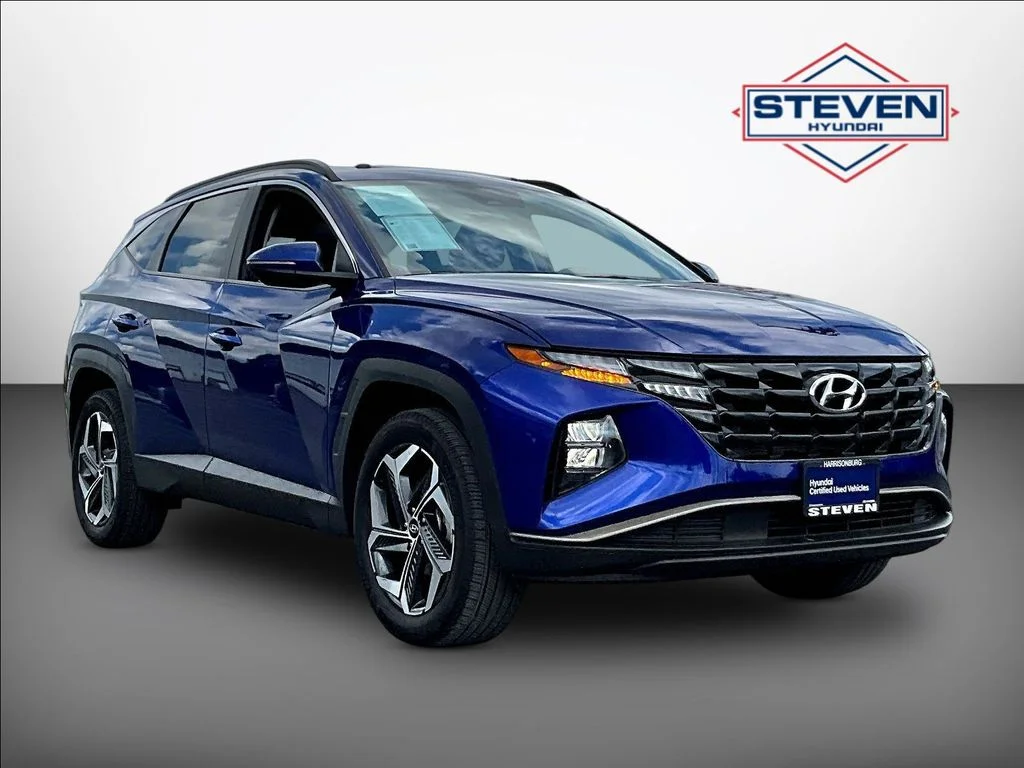 Certified Used 2023 Blue Hyundai SEL image 1