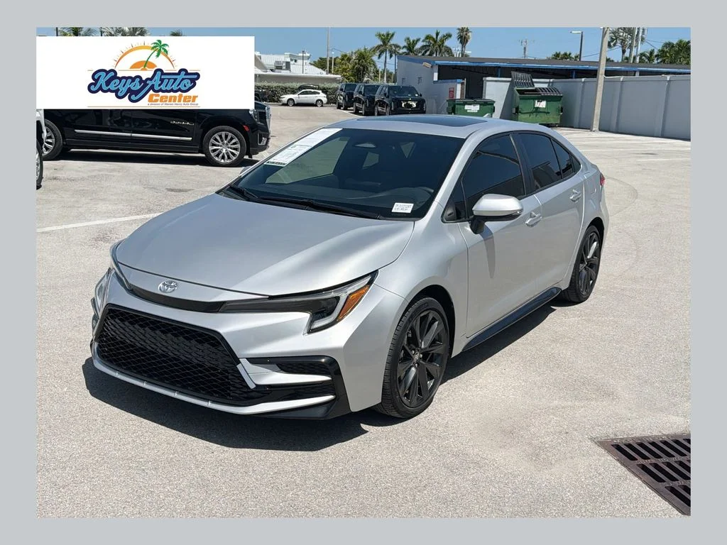 Used 2023 Classic Silver Metallic Toyota SE image 1