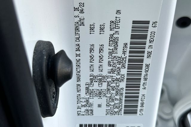 Certified Used 2022 White Toyota SR5 image 29