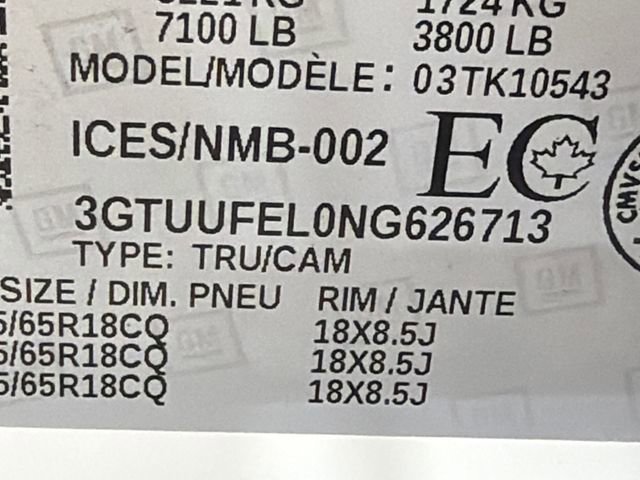 Used 2022 Summit White GMC AT4X image 33