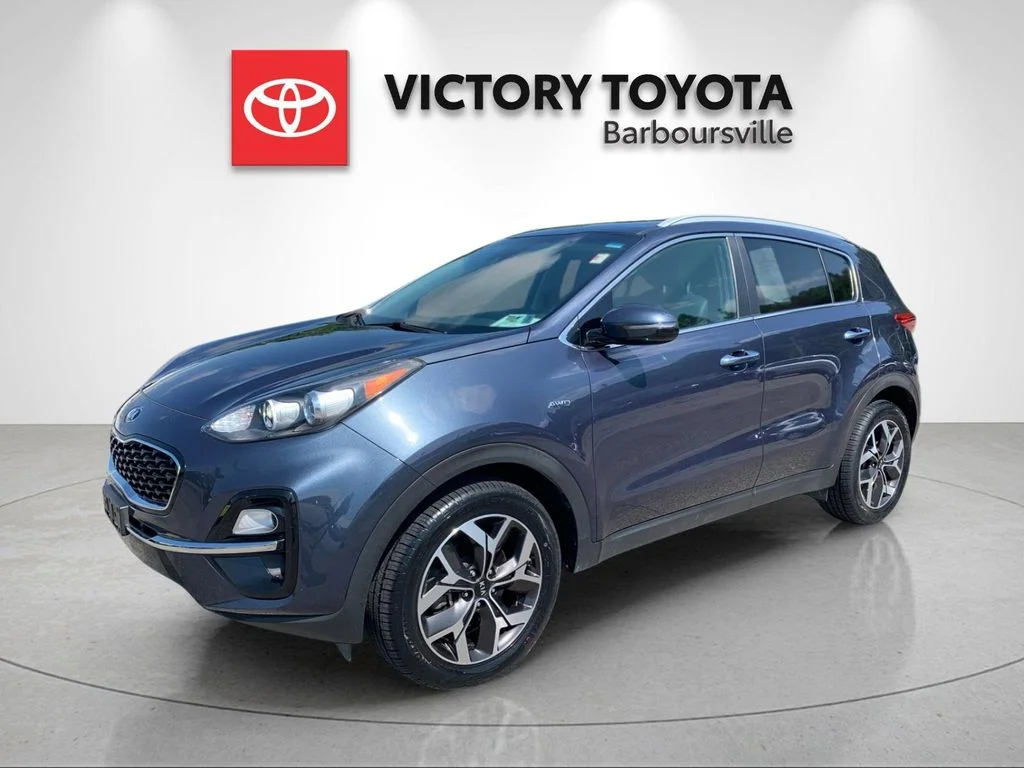 Used 2021 Blue Kia EX image 1