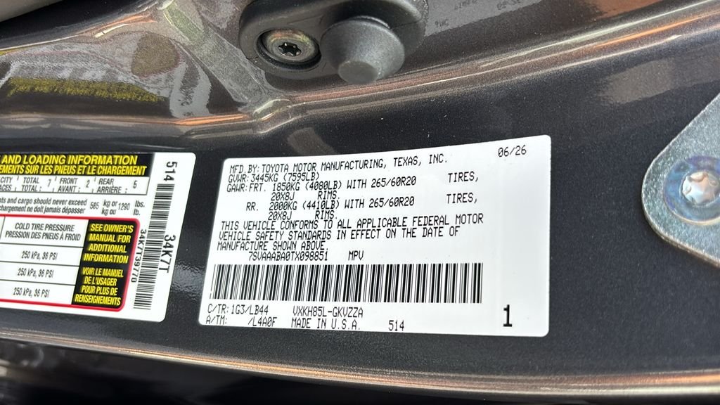 New 2026 Magnetic Gray Metallic Toyota  1794 Edition image 32