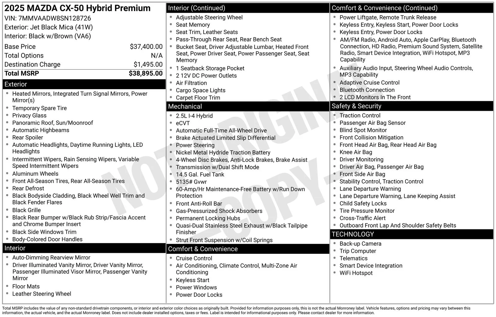 Certified Used 2025 Jet Black Mica Mazda Premium image 26