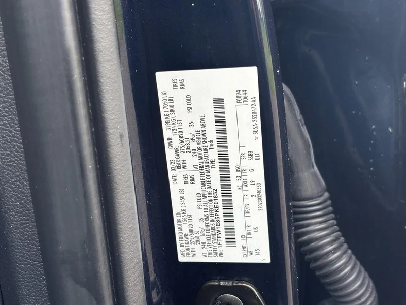 Used 2023 Antimatter Blue Metallic Ford XLT image 24