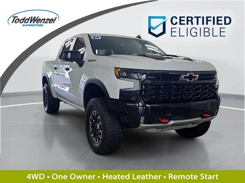 Certified Used 2024 White Chevrolet ZR2 image 1
