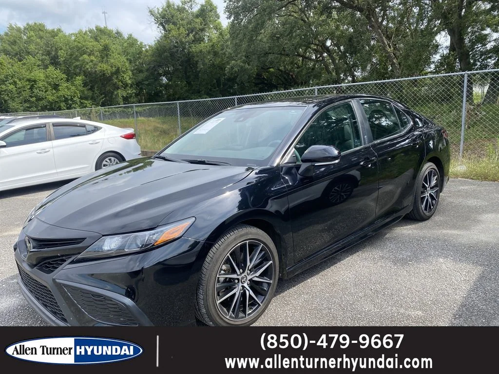 Used 2024 Midnight Black Metallic Toyota SE image 1