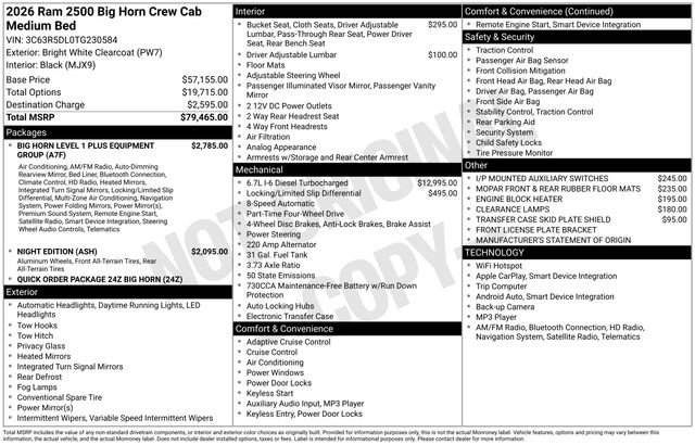 2026 RAM 2500 Big Horn - Photo 42