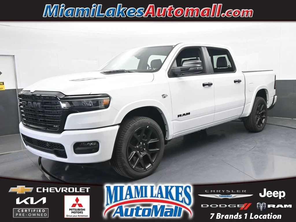 Used 2026 Bright White Clearcoat Ram Laramie image 1